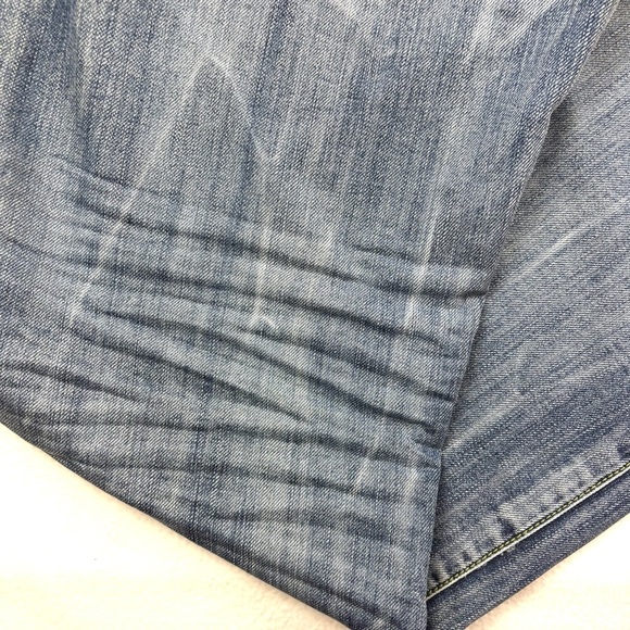 Projekraw Buckle Light Wash Whiskered Hand Sanded Relaxed Straight Jeans (38/34) - Picture 4 of 15